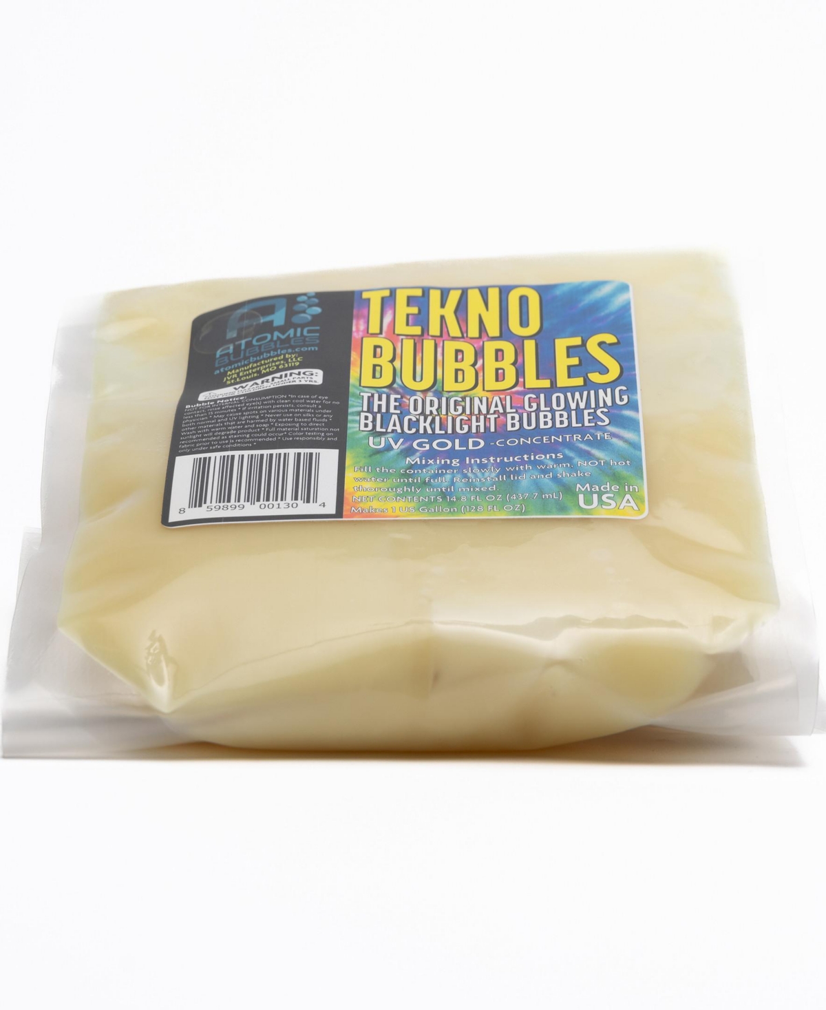 Shop Atomic Bubbles - Tekno Bubbles 128 oz Smart Pouch Refill In Multi