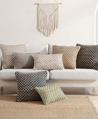 Jada Jute Decorative Pillows 2 Piece Set, 20" x 20"