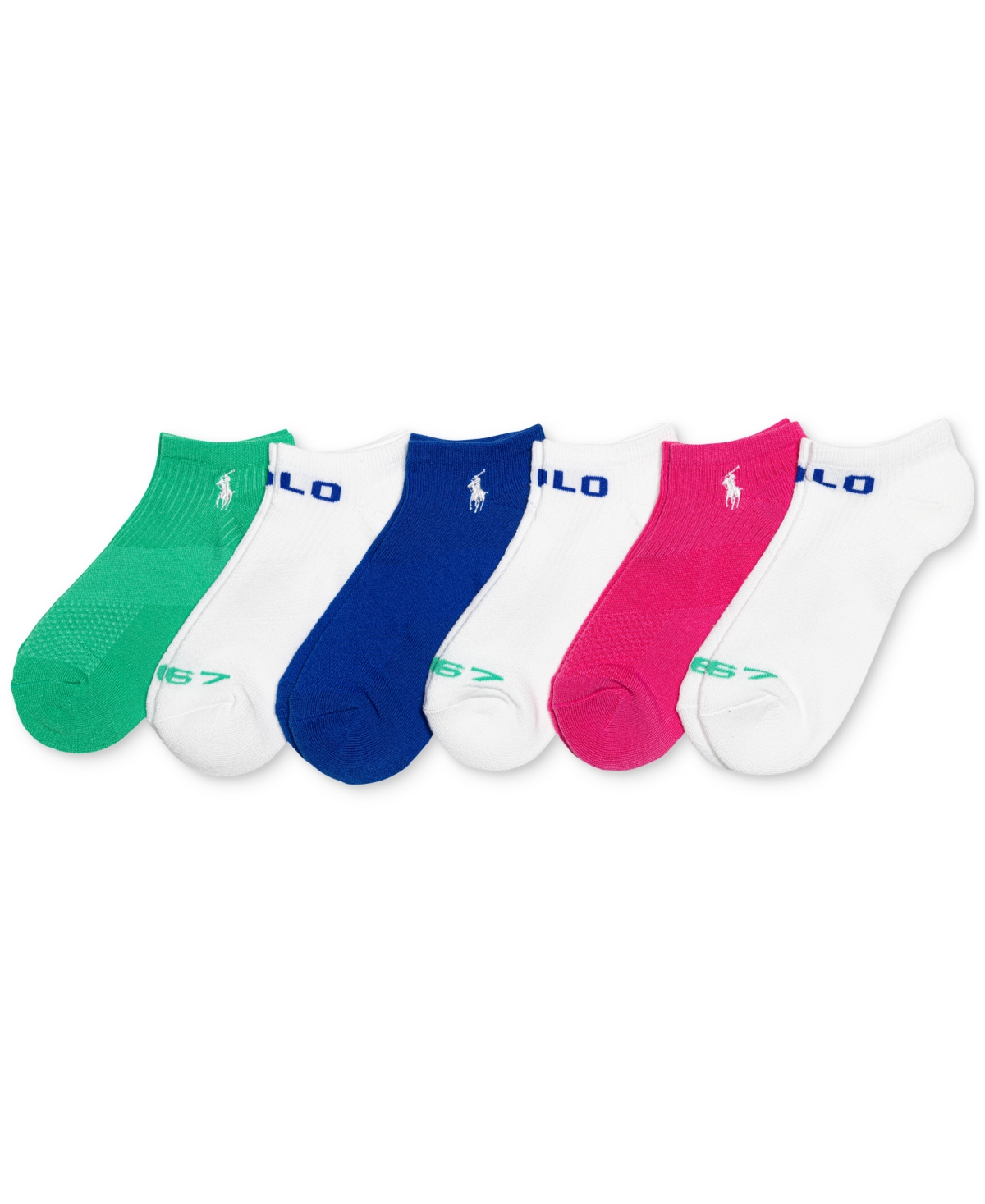 Shop Polo Ralph Lauren Women's 6-pk. Polo 1967 Low-cut Socks In Asst