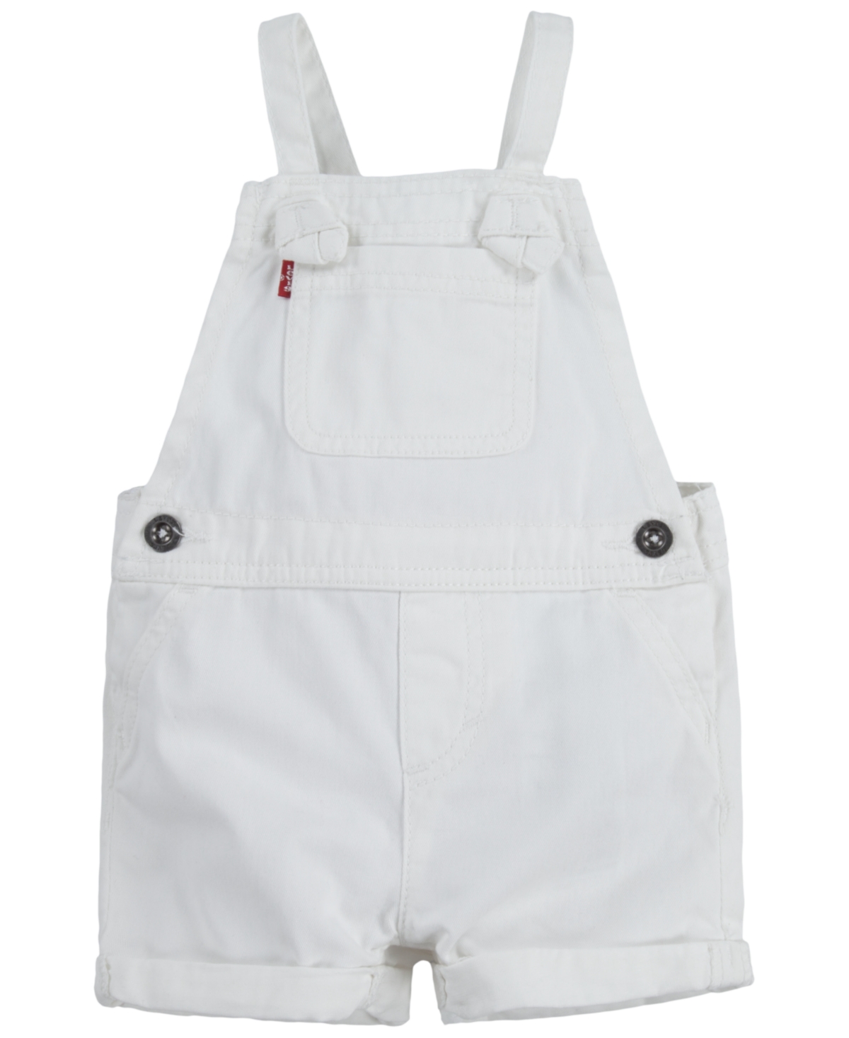 LEVI'S BABY GIRL'S KNOT STRAP SHORTALLS 