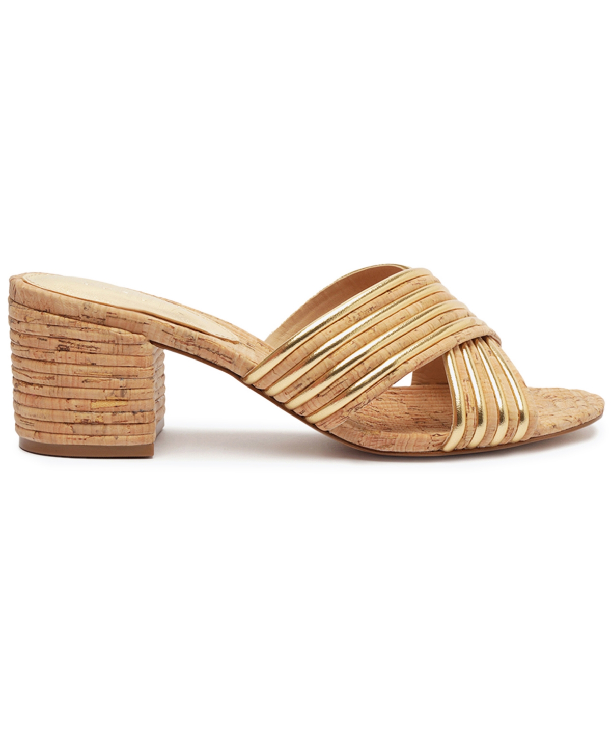 Shop Schutz Women's Latifah Mule Sandals In Beige,gold