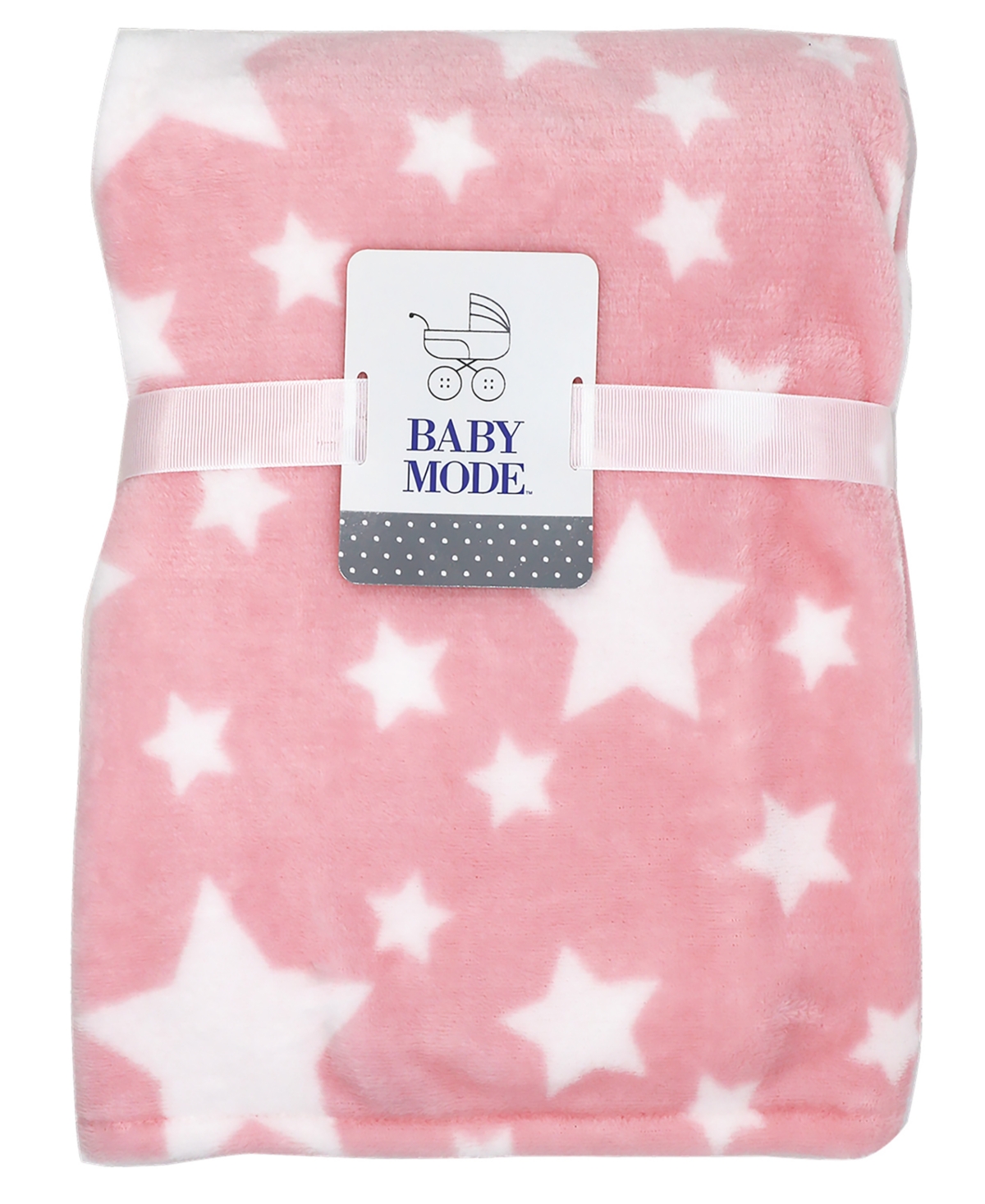Tendertyme Baby Girls Stars Nursery Blanket Collection, 7 Piece Set In Pink And White