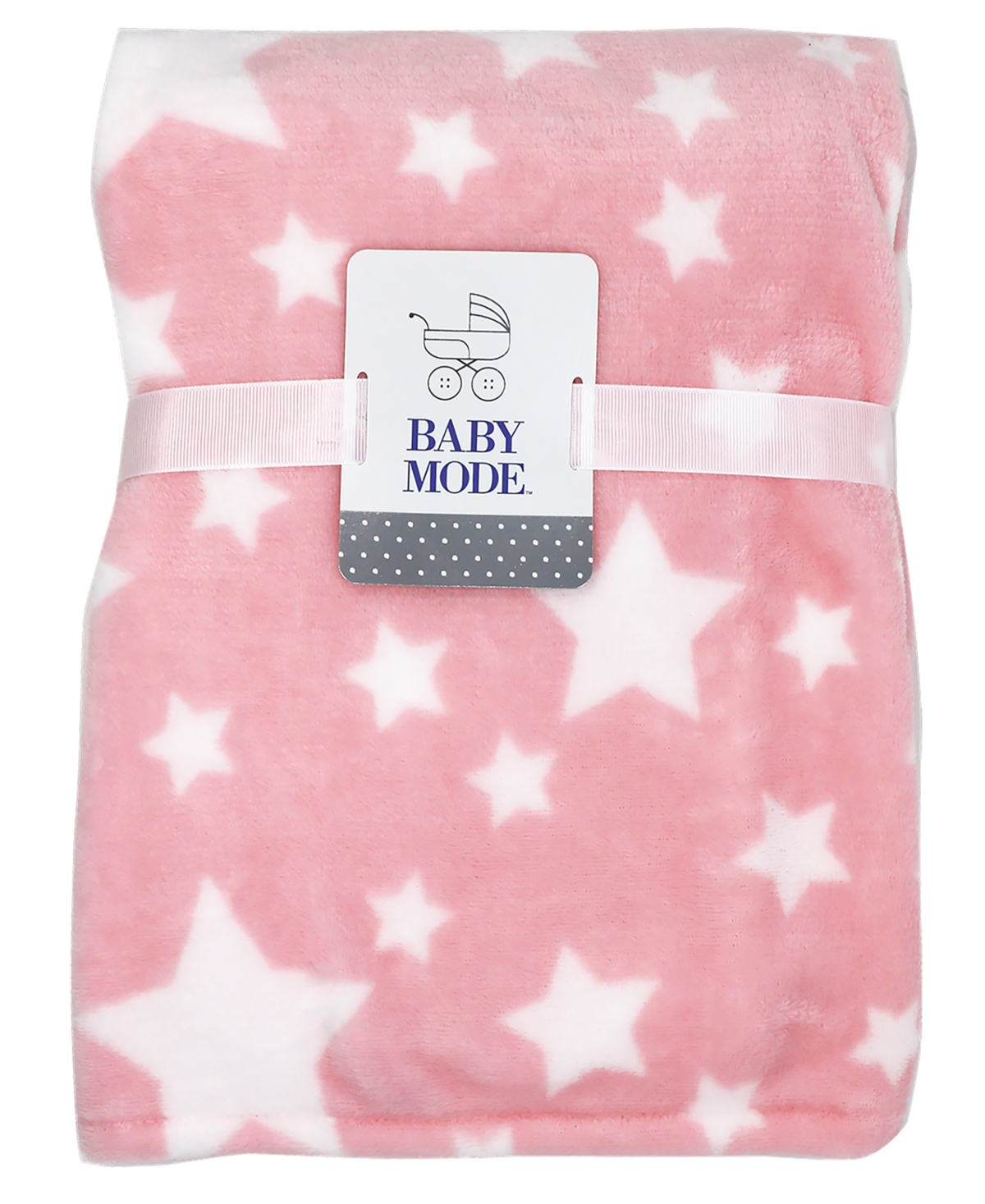 Shop Tendertyme Baby Girls Stars Nursery Blanket Collection, 7 Piece Set In Pink And White