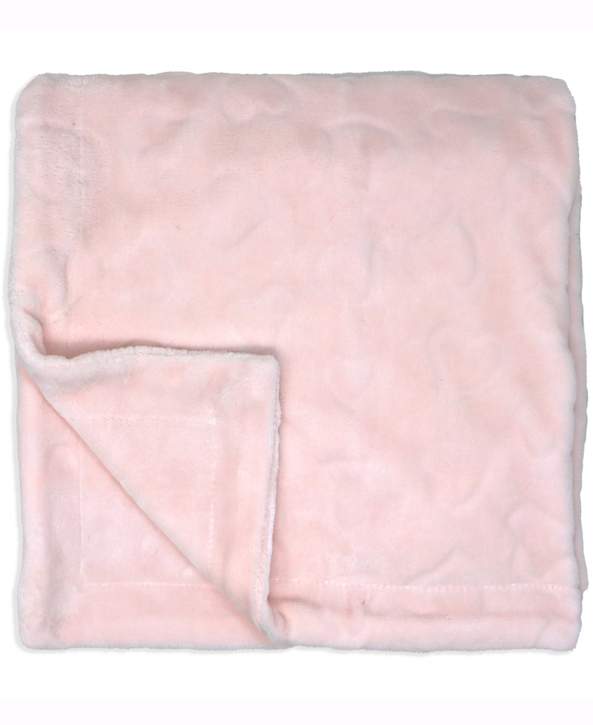 Amor Bebe Baby Girls Luxury Sculpted Fleece Blanket In Pink