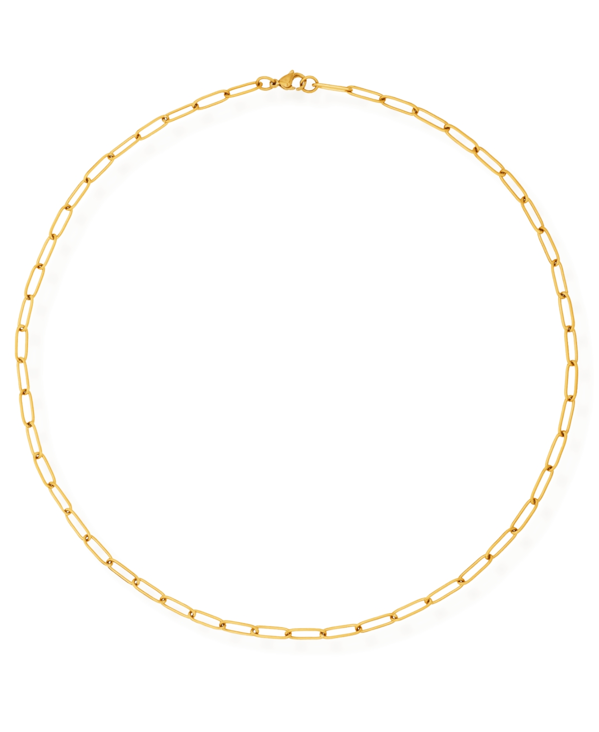 Jayden Paper Clip Chain Necklace - Gold