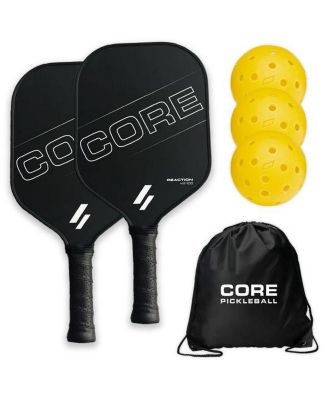 CORE REACTION KX-100 Paddle 2 Player Set | 2 Paddles, 3 Balls & Convenient Carry Bag