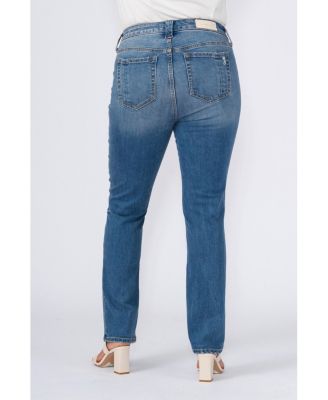 Women's High Rise Straight Jeans