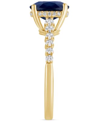 Sapphire (2-1/4 ct. t.w.) & Diamond (1/4 ct. t.w.) Bridal Set in 14k Gold