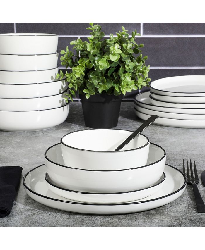 Gibson Home Oslo 16 Piece Dinnerware Set, Service for 4 Macy's