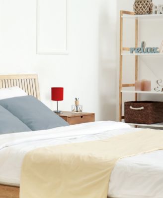 Nauru 11.81" Traditional Petite Metal Stick Bedside Table Desk Lamp in Chrome with Fabric Drum Shade