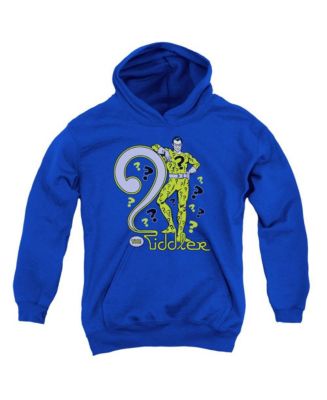 DC Comics Youth The Riddler Pull Over Hoodie / Hooded Sweatshirt - Macy's