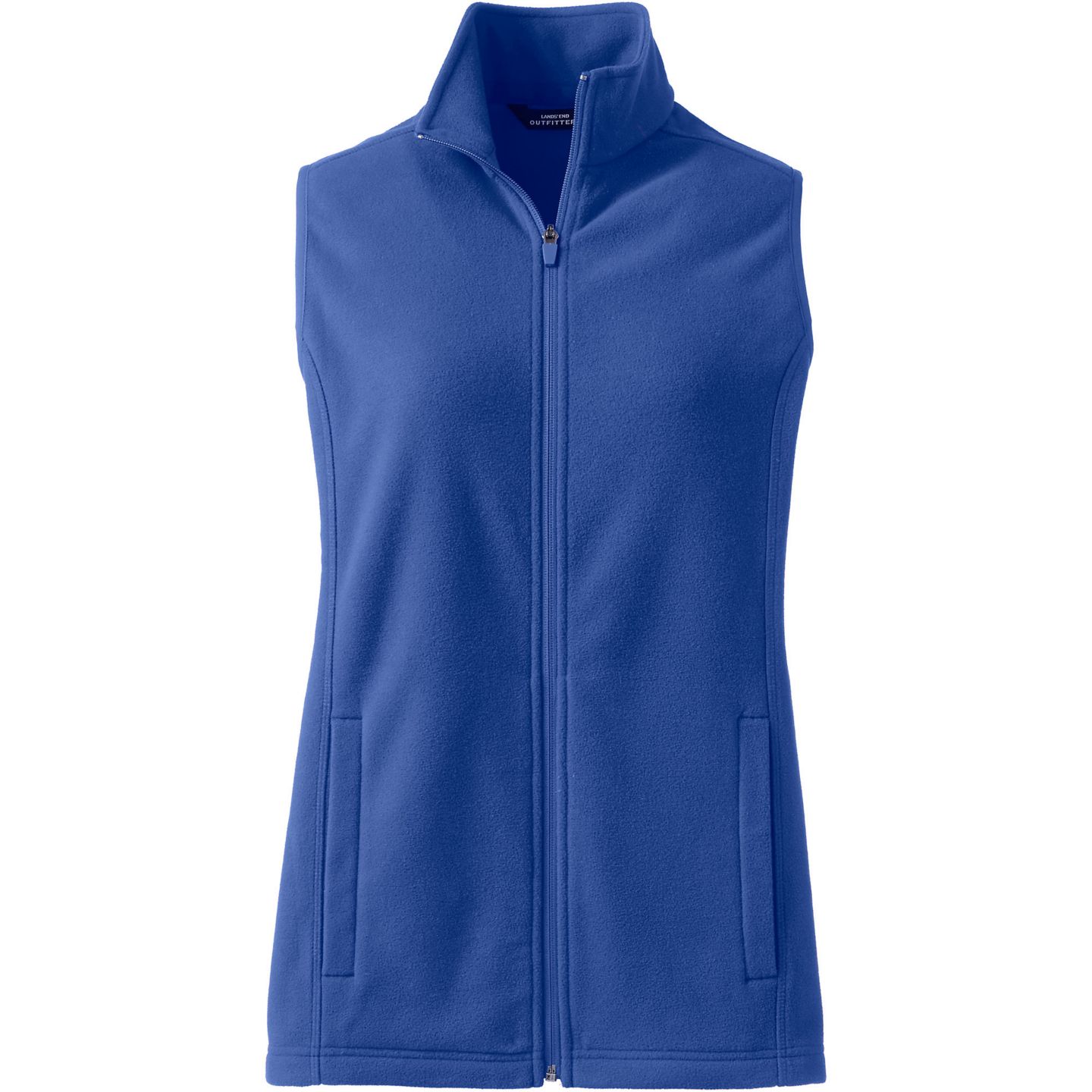 Женский жилет Lands' End Thermacheck 100 Fleece Vest, цвет: Тёмный кобальтовый синий — фото 2