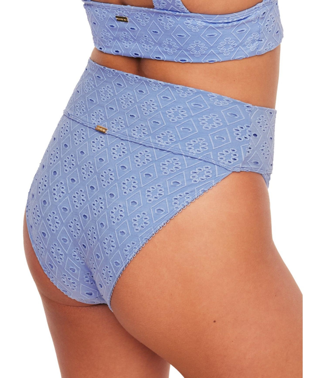 Adore Me Women's Madelaine Swimwear High-Waisted Bikini Bottom - blue