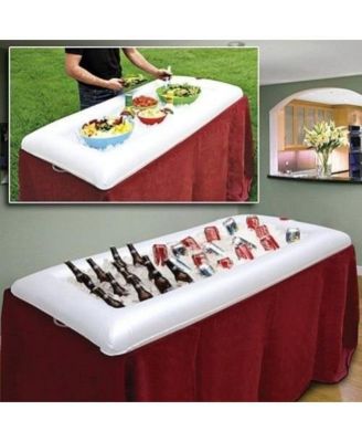 White Inflatable Serving Bar With Drain Plug 3 pack