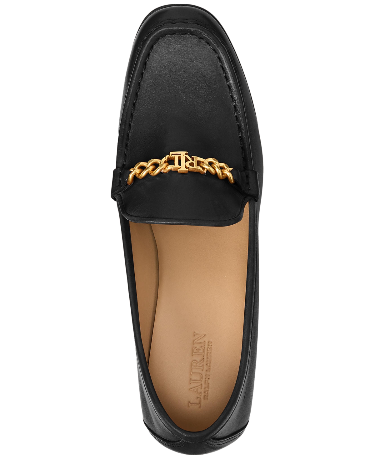 Lauren Ralph Lauren Women's Winslet Chain Hardware Loafer Pumps - Gold Chain