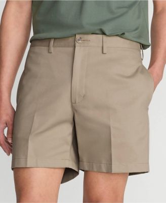 Men's No Iron 6" Plain Front Chino Short