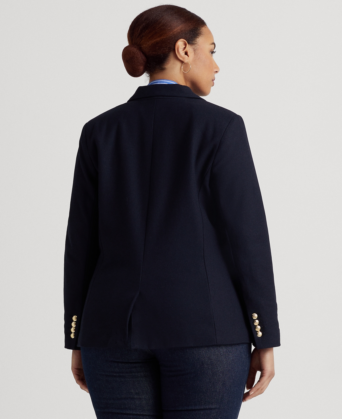 RALPH LAUREN PLUS SIZE JACQUARD BLAZER 