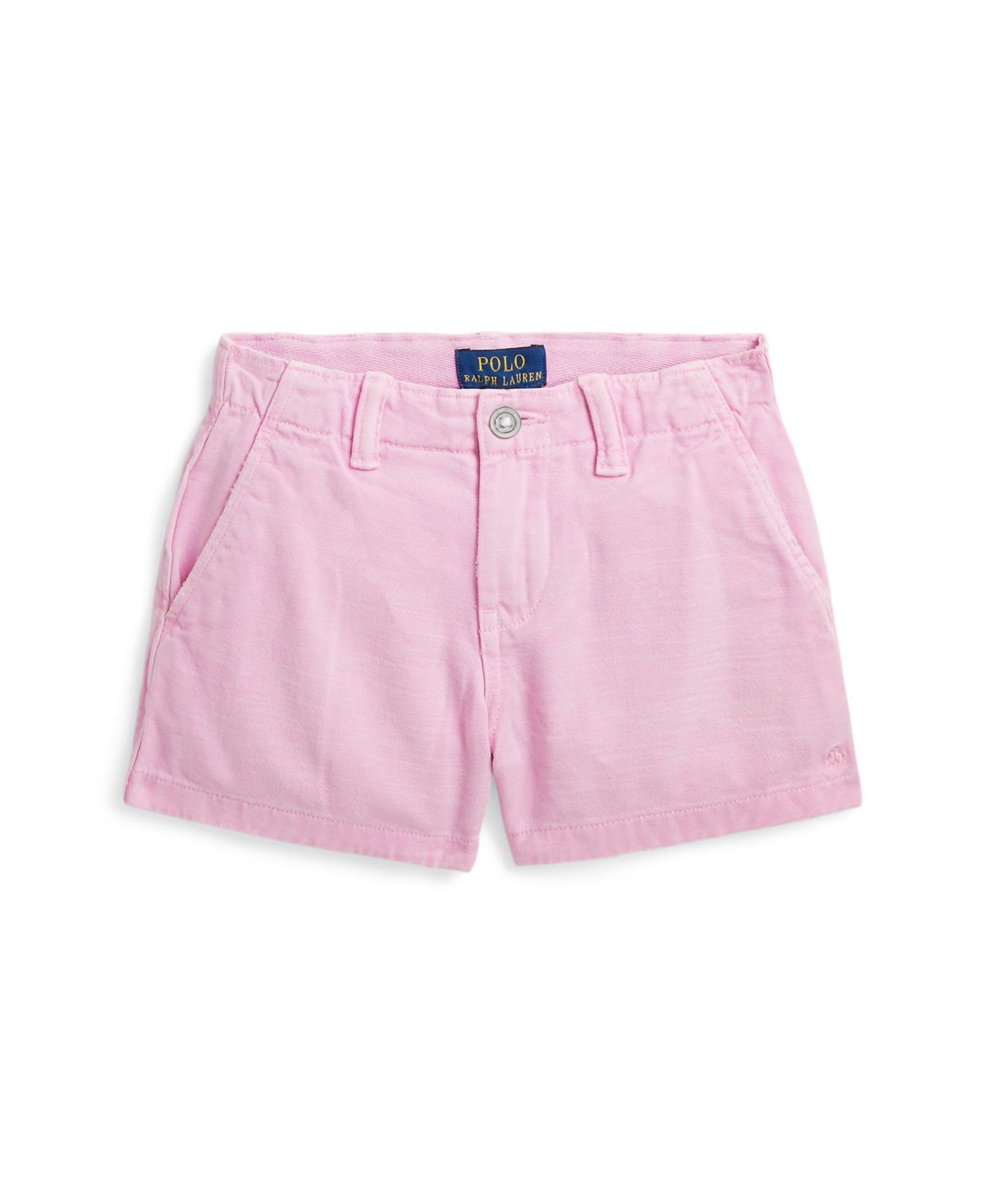 Shop Polo Ralph Lauren Toddler And Little Girls Cotton Chino Shorts In Carmel Pink