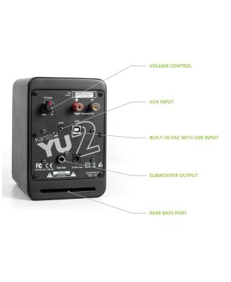 YU2 Powered Desktop Speakers - Pair