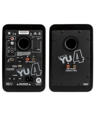 YU4 Powered Bookshelf Speakers with Built-In Bluetooth - Pair