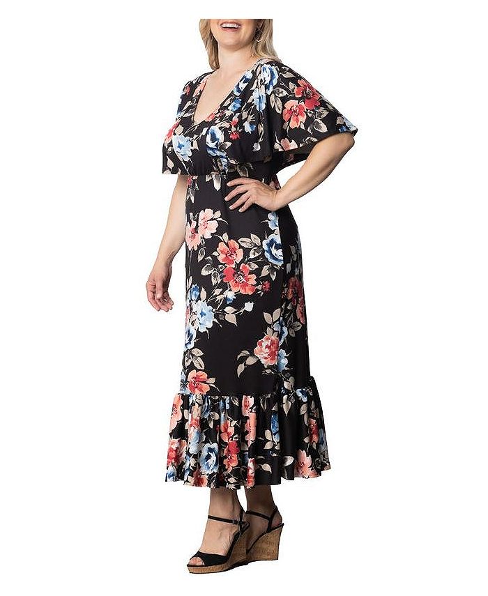 Kiyonna Plus Size Madrid Ruffled Dress Macy's