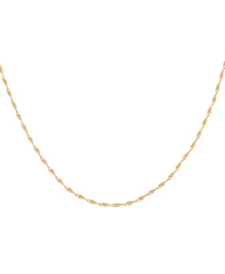 Macy's - Fine Bonanza Twist Link 18" Chain Necklace in 14k Gold