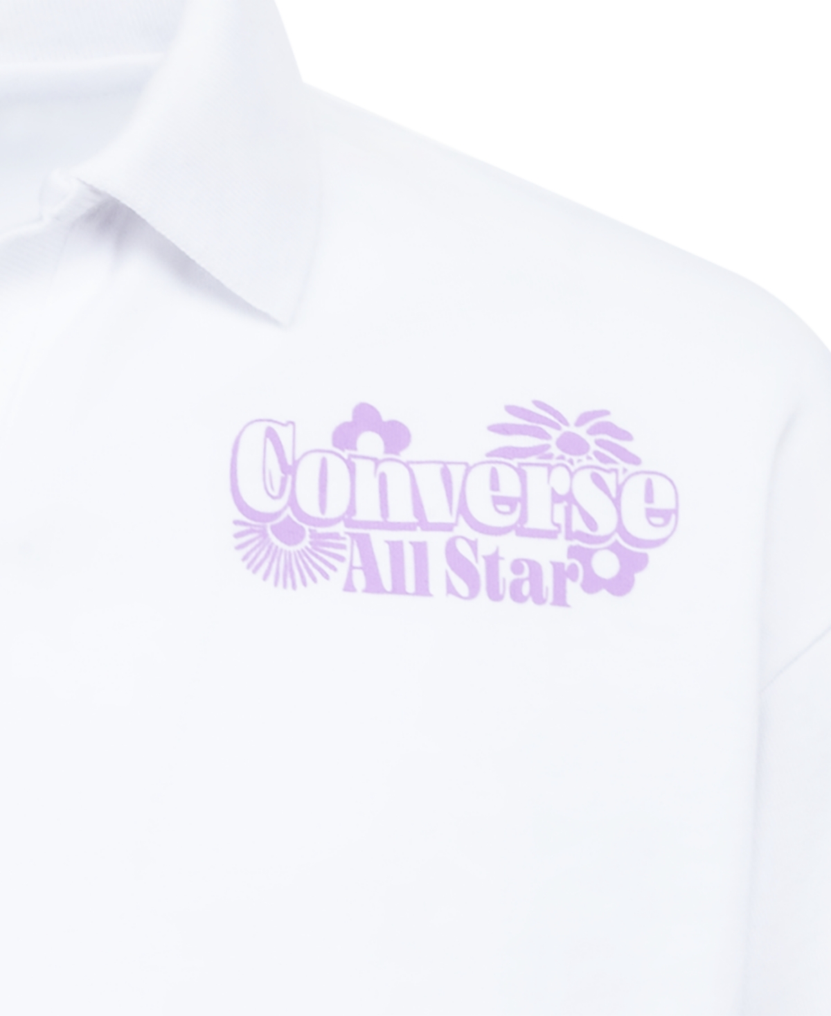 Shop Converse Polo Boxy Knit Top In White