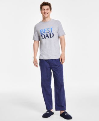Mens Best Dad Ever Pajama Separates Created For Macys