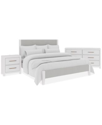 CLOSEOUT! Catriona 3pc Bedroom Set (King Upholstered Bed, Dresser & 2-Drawer Nightstand), Created for Macy's