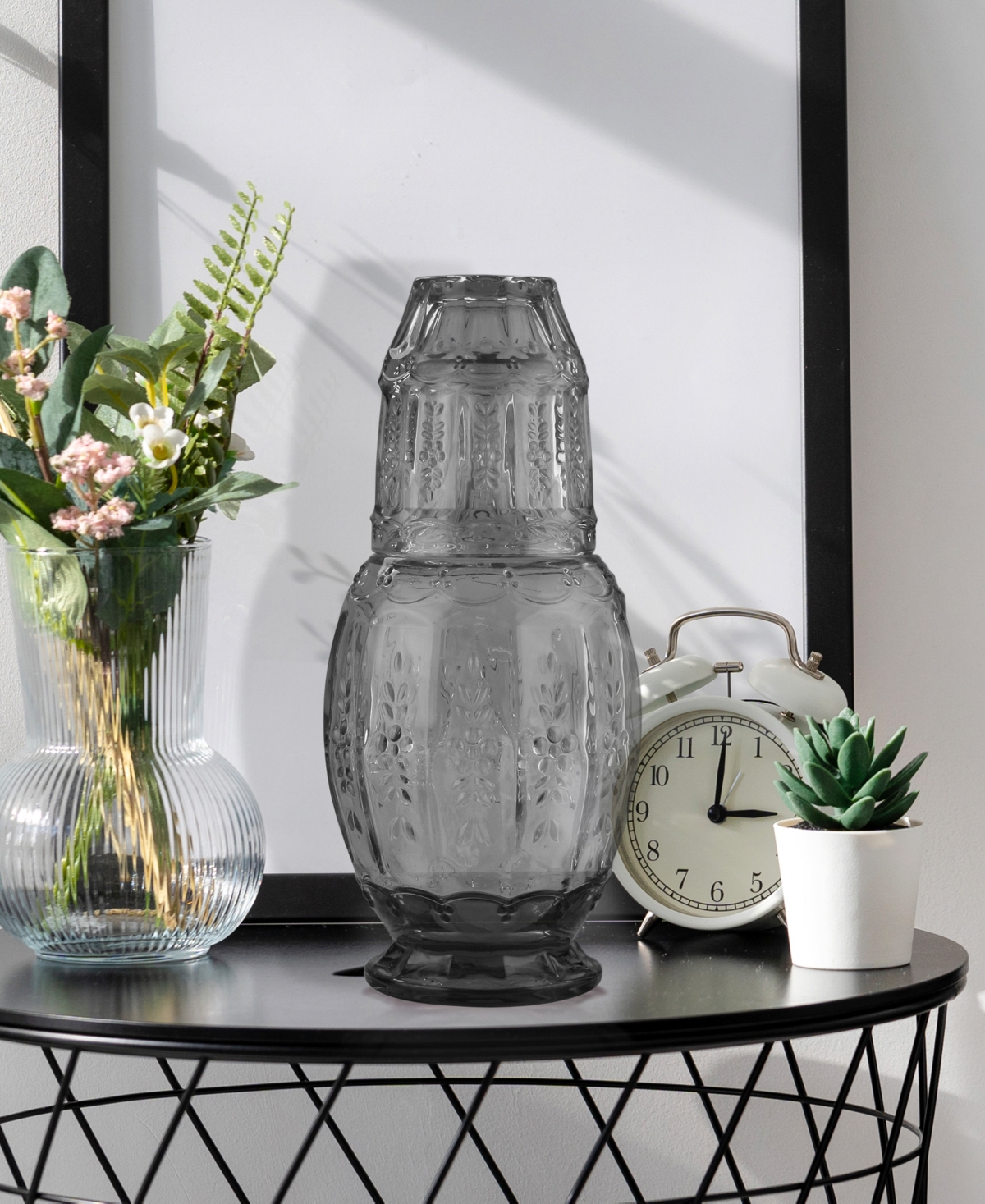 Jay Imports 2-piece Carafe And Cup Set