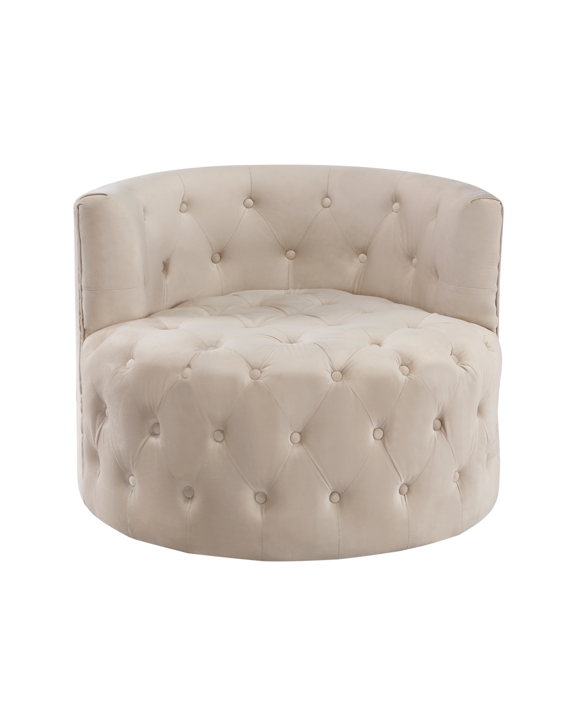 Homelegance White Label Rheit 33" Swivel Chair In Beige