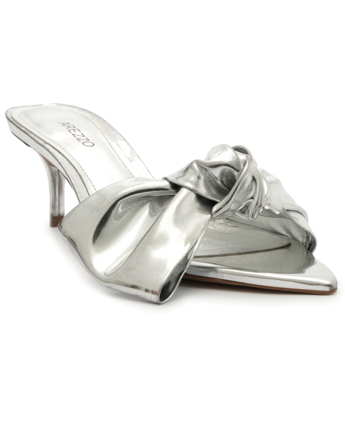 Shop Arezzo Women's Raya Mid Stiletto Sandals In Silver