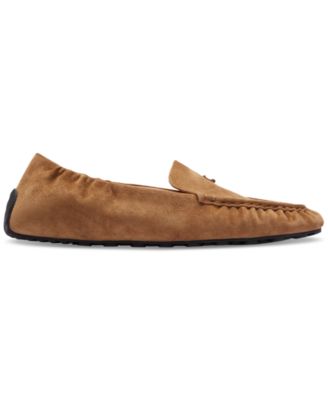Chaussures Plates Mocassins Femmes Eddie Bauer - Taille US 7 (environ 37/38) - Couleur Rose Cuir - Occasion Confort