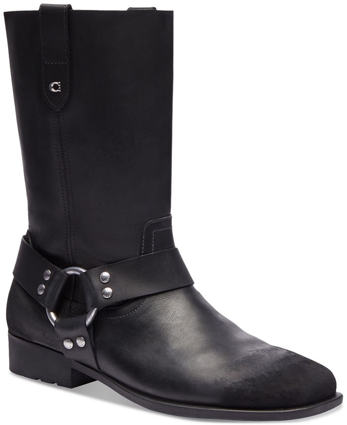COACH Women's Tara Moto Pull-On Harness Biker Boots - Macy's