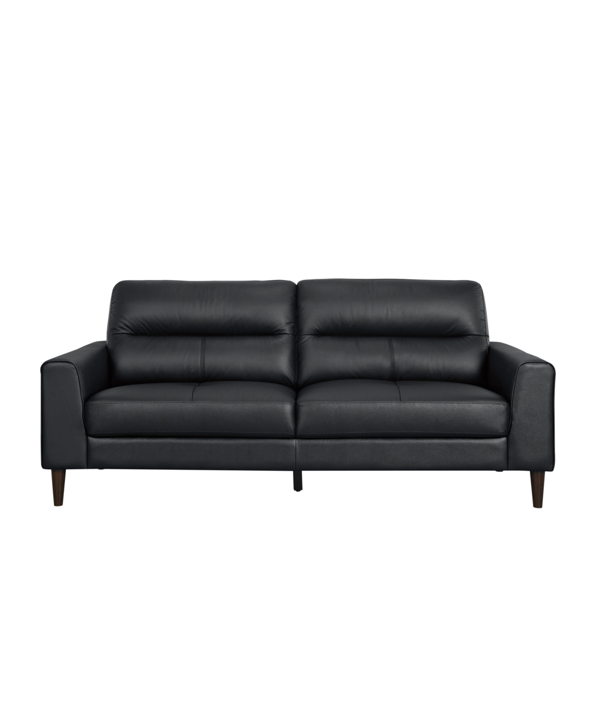 Shop Homelegance White Label Tabor 76" Leather Match Sofa In Black