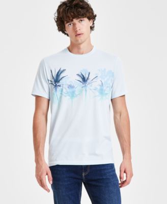 Sun + Stone - Men's Palm Fade Short Sleeve Crewneck Graphic T-Shirt