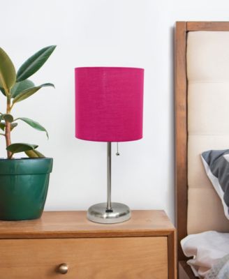 Oslo 19.5" Contemporary Bedside USB Port Feature Standard Metal Table Desk Lamp 