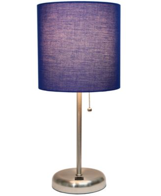 Oslo 19.5" Contemporary Bedside USB Port Feature Standard Metal Table Desk Lamp 