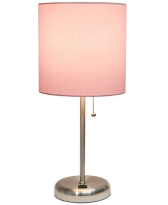 Oslo 19.5" Contemporary Bedside USB Port Feature Standard Metal Table Desk Lamp 