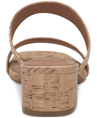 Victoriaa Double Band Block Heel Dress Sandals