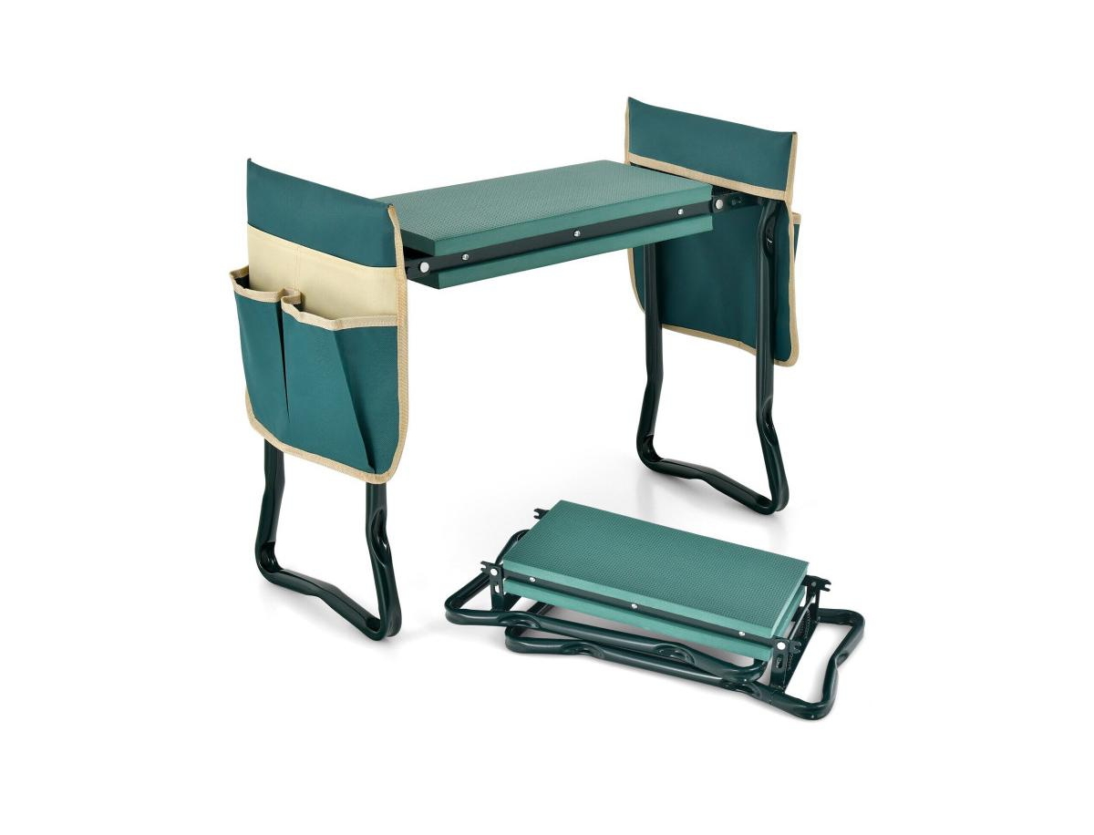 Folding Garden Kneeler and Seat Bench - Green