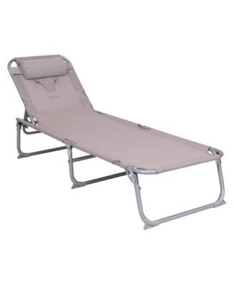 Outdoor Adjustable Chaise Lounge Recliner Chair