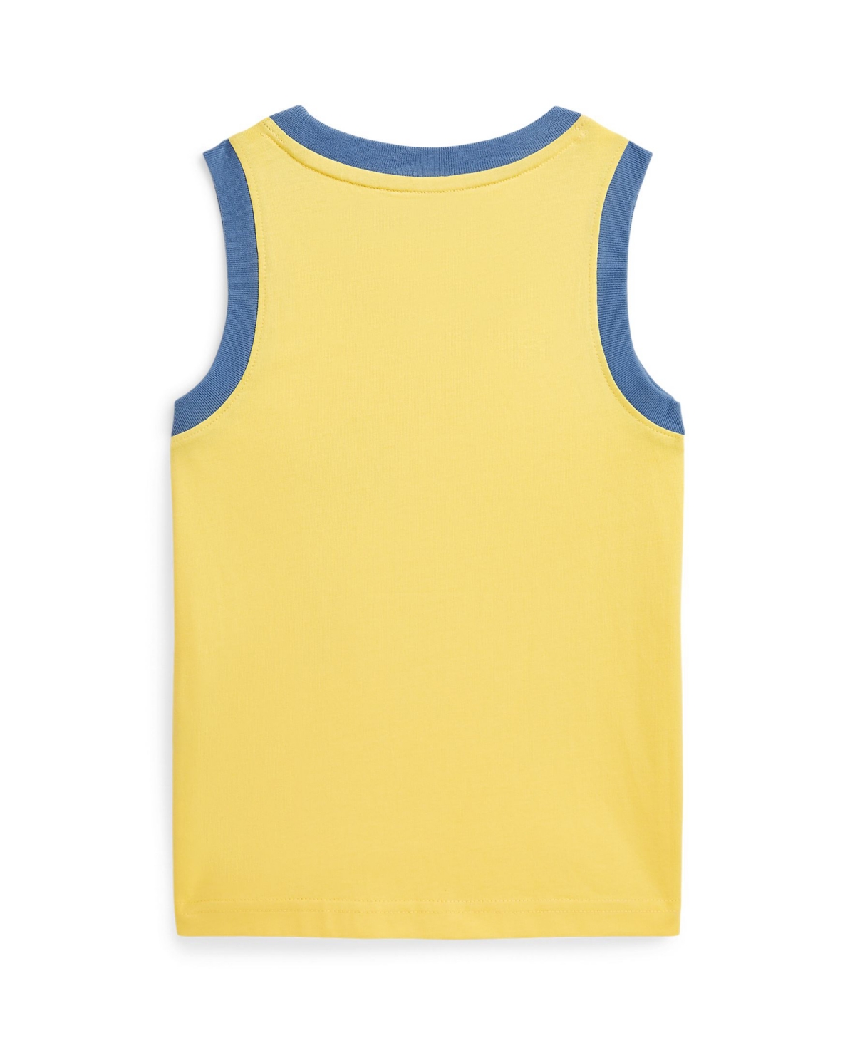 Shop Polo Ralph Lauren Cotton Jersey Graphic Tank In Oasis Ylw