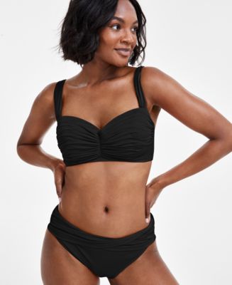 LA BLANCA by Rod Beattie Bathing Skirt Bottom Swimwear Sz 12 Black