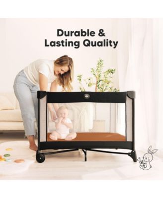 2-Pack Mini Crib Sheets, Pack and Play Sheets Fitted, Pack N Play Sheets, Organic Fitted Crib Sheet Cover