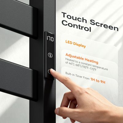 Bathroom Wall Cabinet with Towel Bar and Adjustable Shelf