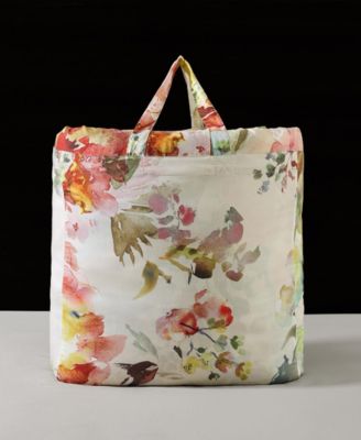 Antique Flowers 200-Thread Count Cotton Sateen 5-Pc. Reversible Comforter Set, Queen