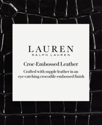 【Ralph Lauren】クロコダイル型押し♪ ラージ Marcy サッチェル Lauren Ralph Lauren Marcy Large Embossed Leather Satchel