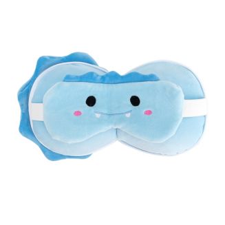 Mirage Luggage Kids 2-in-1 Travel Pillow and Eye Mask Animal Plush Soft ...