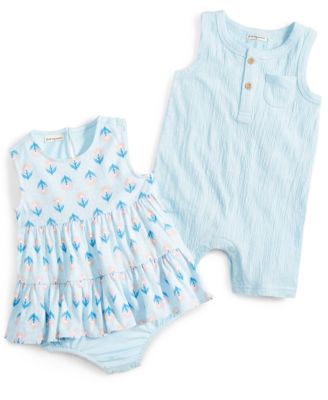 Shop First Impressions Baby Siblings Summer Oasis Collection Created For Macys In Oasis Blue